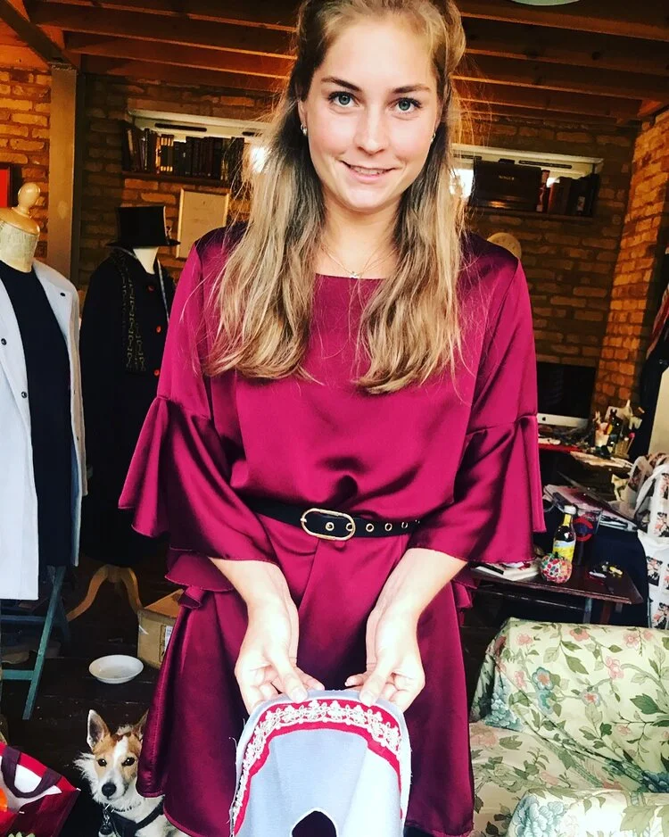  Our intern for the autumn from the RoC tailoring college in Amsterdam is Chermaine.  