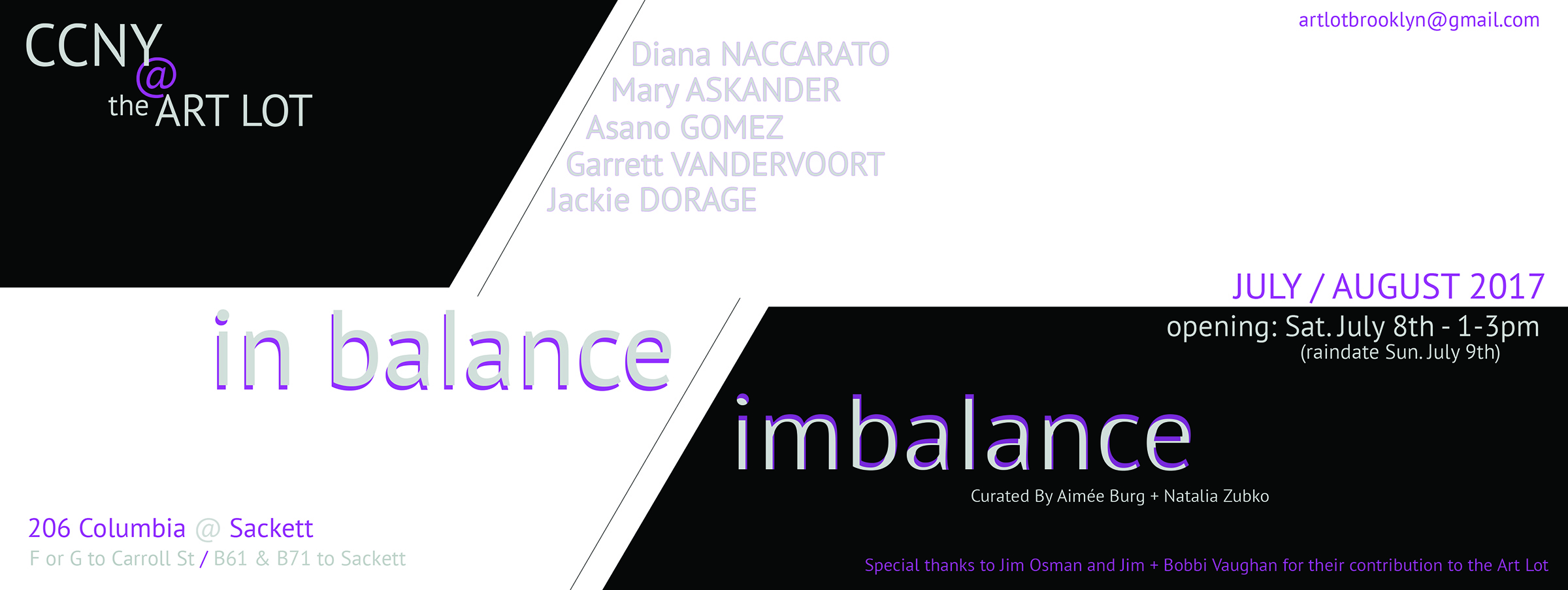 in balance/imbalance at The Art Lot (2017)