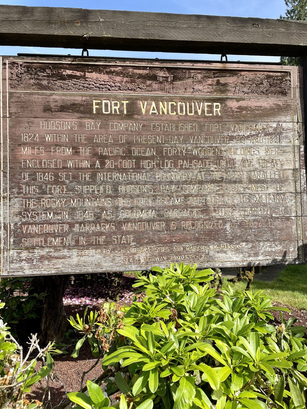 Fort Vancouver Sign