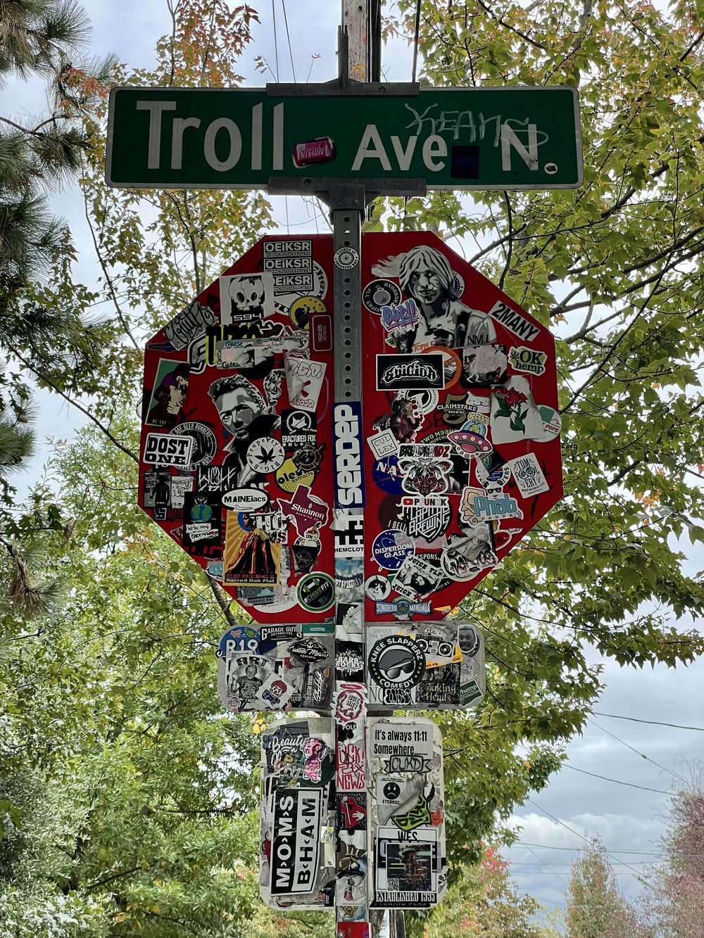 Troll Ave Sign