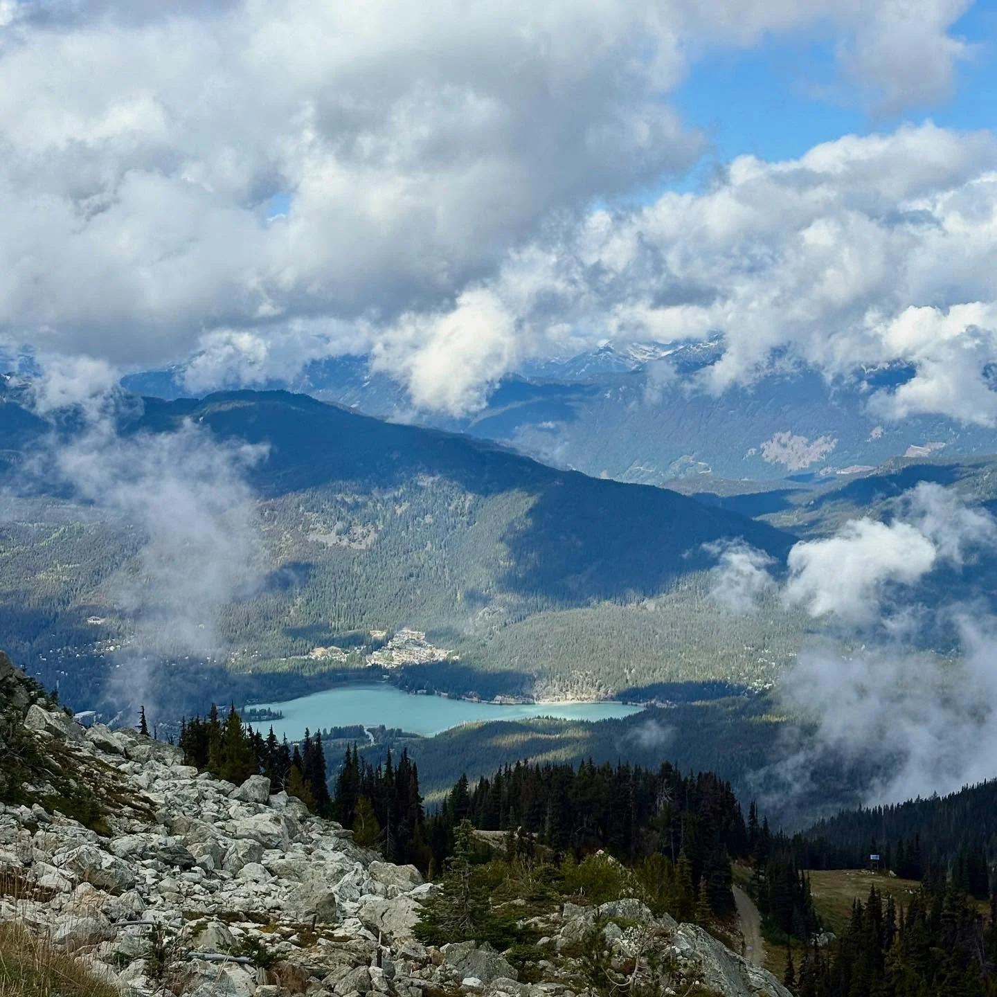 Sea To Sky Highway Van Rally
Day 3 — Part 1
I took the Blackcomb Gondola to the Rendezvous Lodge at the top. From there you take the Peak 2 Peak Gondola to get to Whistler mountain. I enjoyed seeing the gorgeous views of Green Lake and Lost Lak