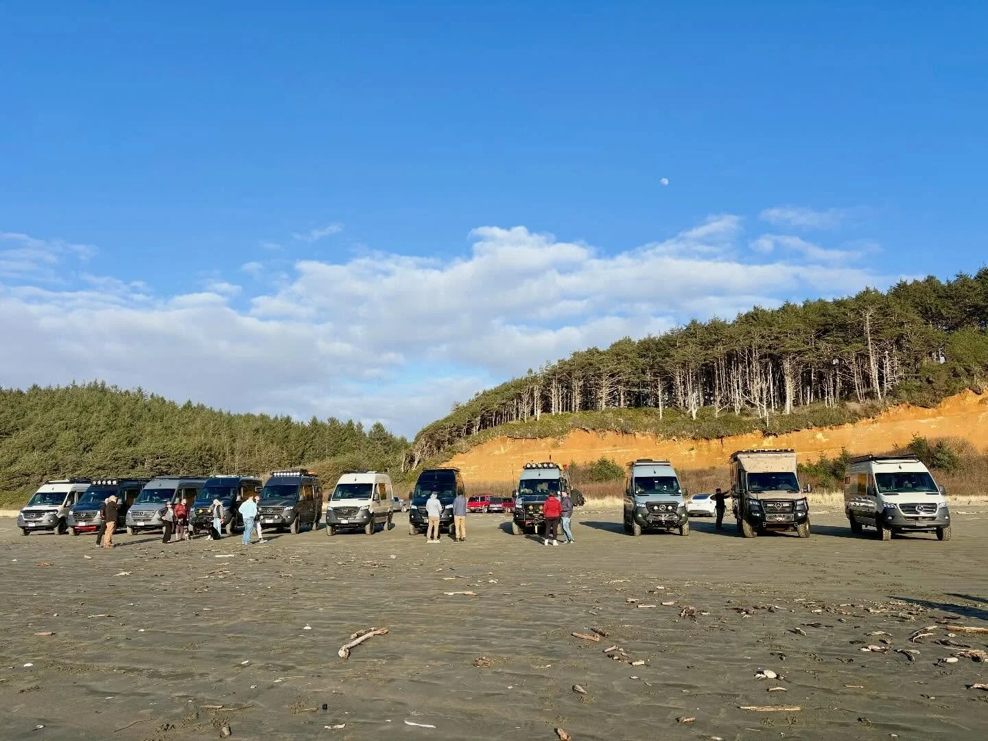 Copalis Beach Van Rally
Sprinter Owners Group PNW
Day 1 &mdash; February 27, 2026

I drove 4 hours to Copalis Beach on the Southwest part of Washington and met up with the Sprinter Owners Group PNW. Doc &amp; Ida are always a pleasure to see! A group