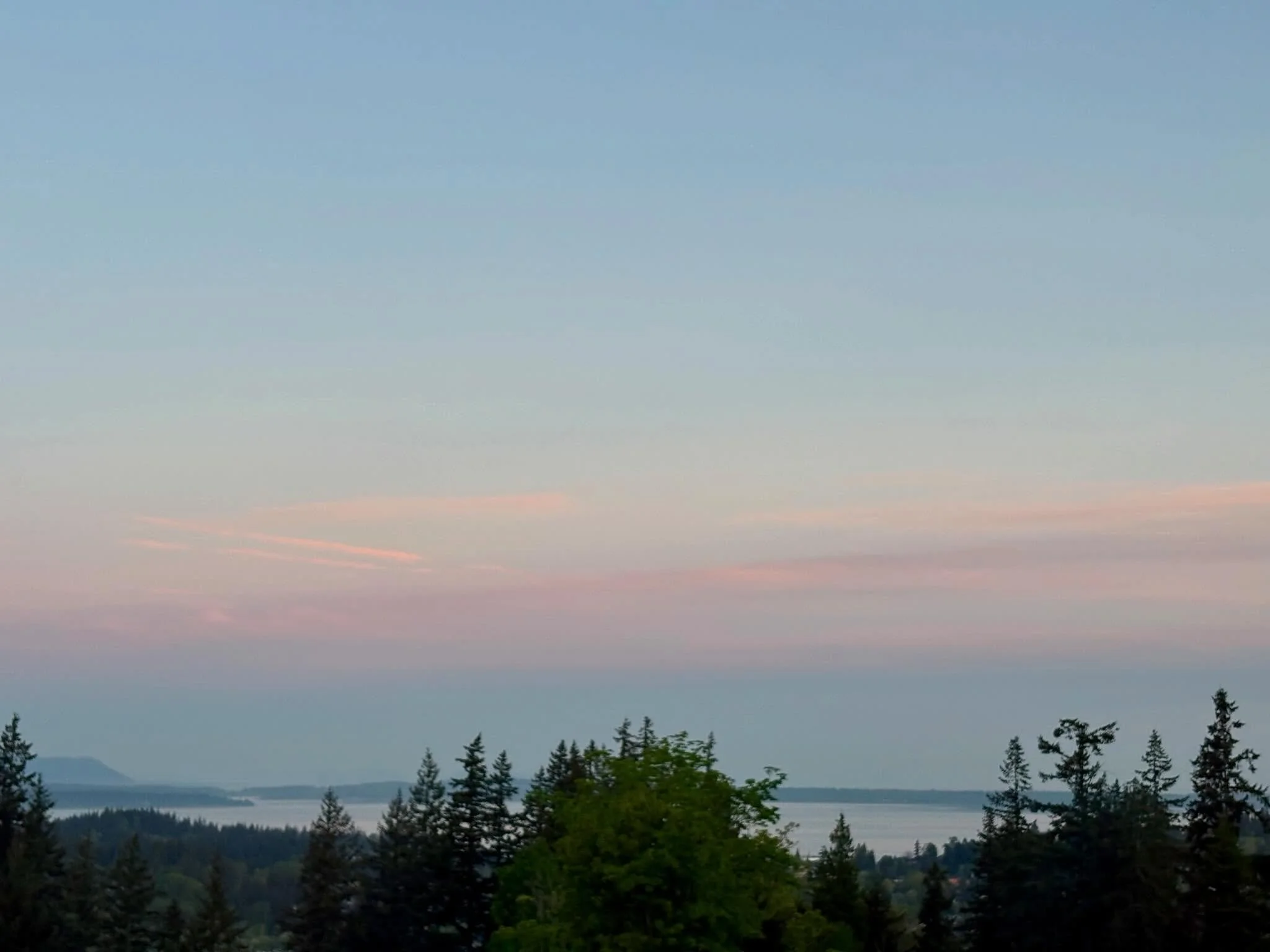 I forgot to post the pink sunrise glow over the bay photos from Sunday morning. Better late than never! 🩷