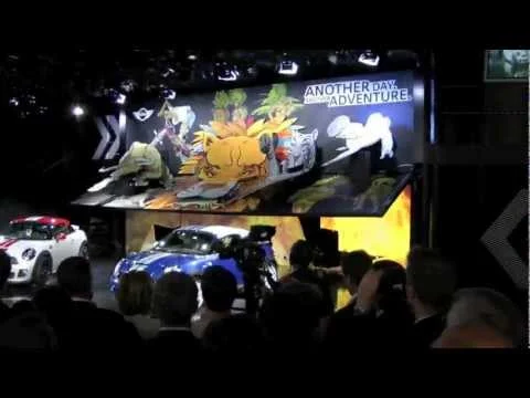 Giant Pop Up Card at the MINI Press Conference Sept. 13, 2011