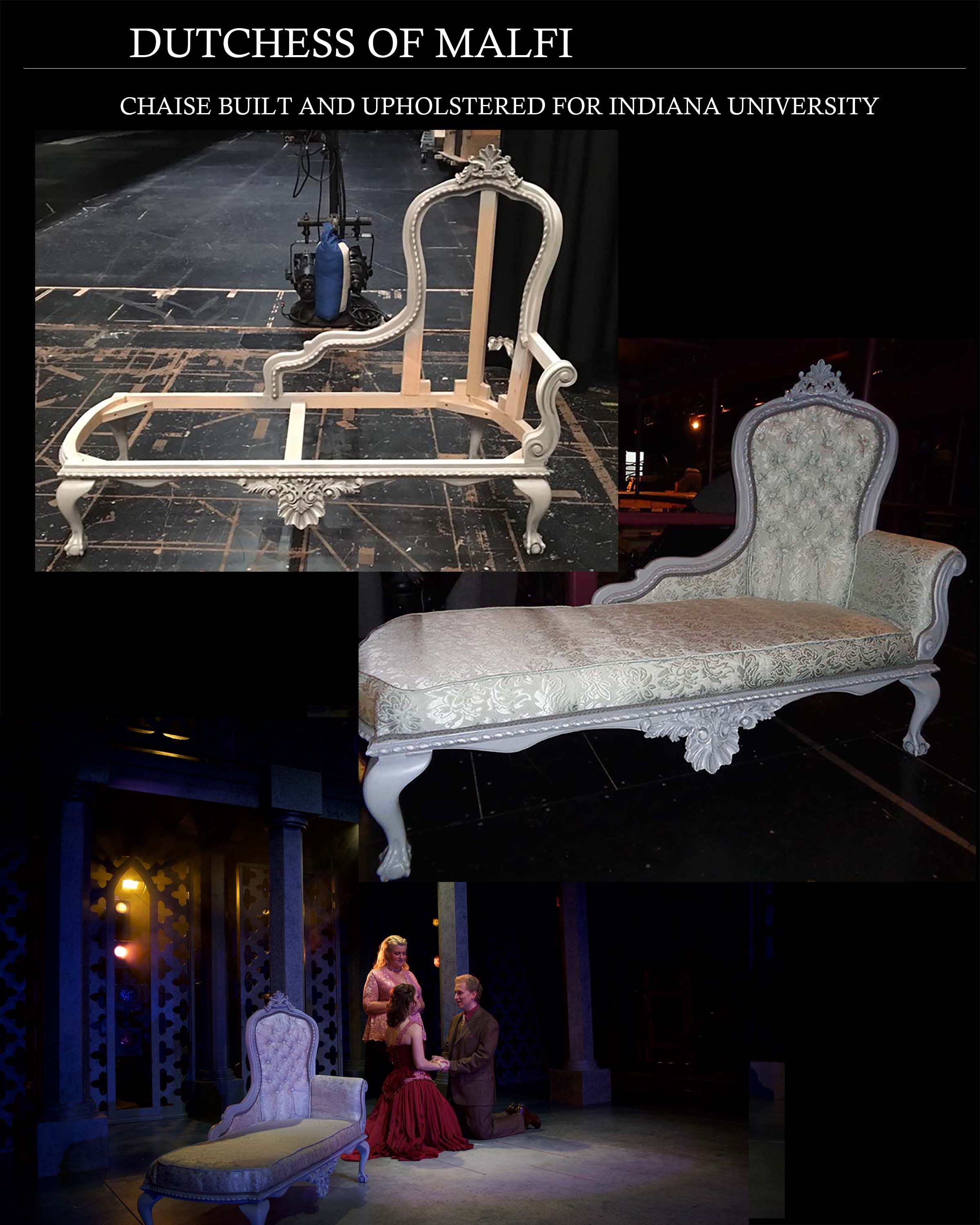 This was a project created to teach a student about furniture construction. The carpentry was guided by me and executed by the student. The upholstery was completed by me. Thanks to CJ Sneath for completion of the carpentry.