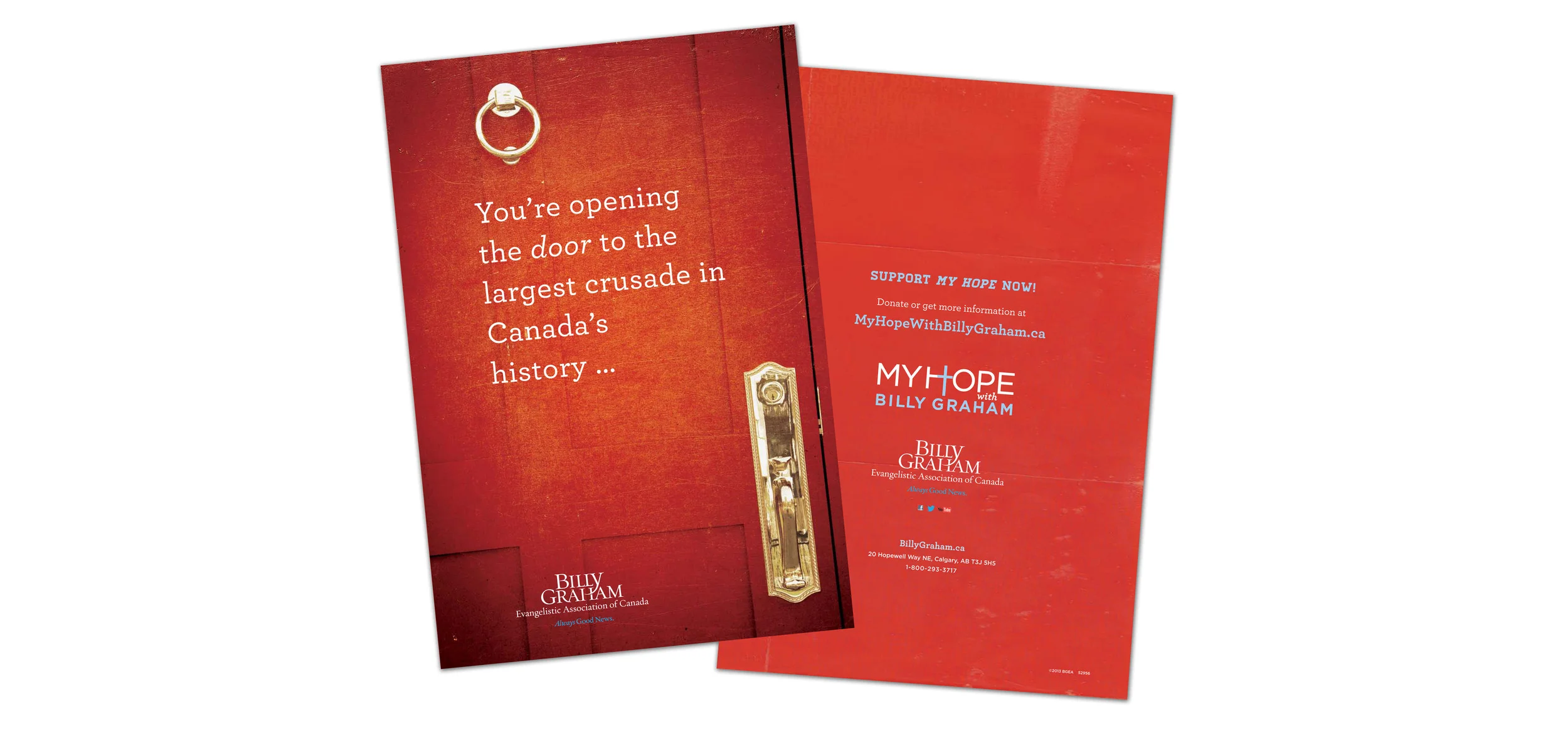 The front and back of the brochure.