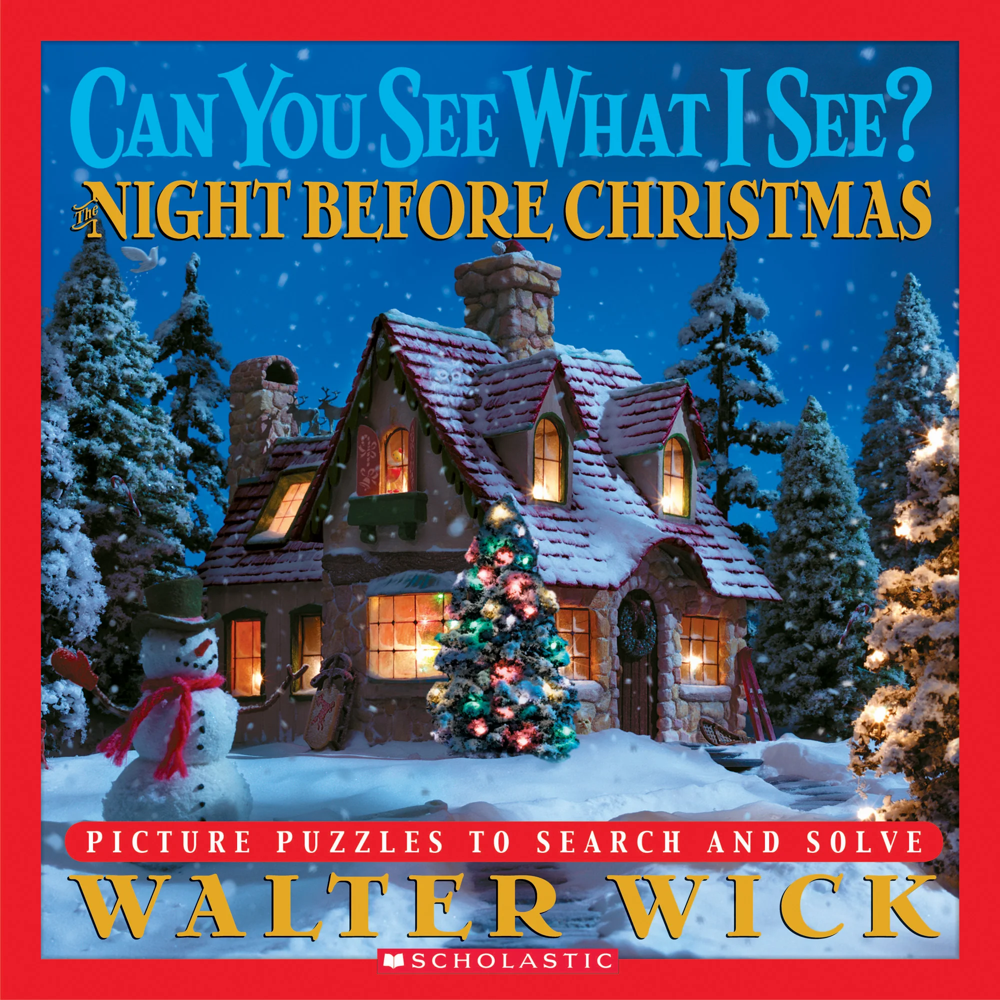 The “bird that is blue” in It Must be St. Nick, pages 28-29 It’s true that this bird’s blue is slight – a mere outline on a wall at night.