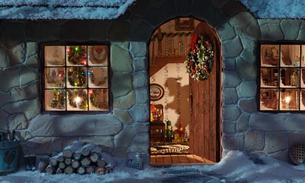 A Night Before Christmas Take a peak inside a house ready for Santa.