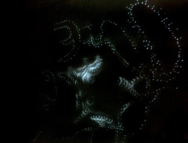 During the Art After School "Planetarium" project, students invented their own constellations and constellation charts, and then projected their stars onto a homemade planetarium dome with flashlights.