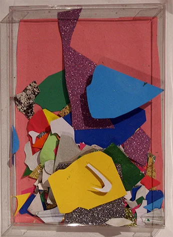A collage shaker by an Art Brains student