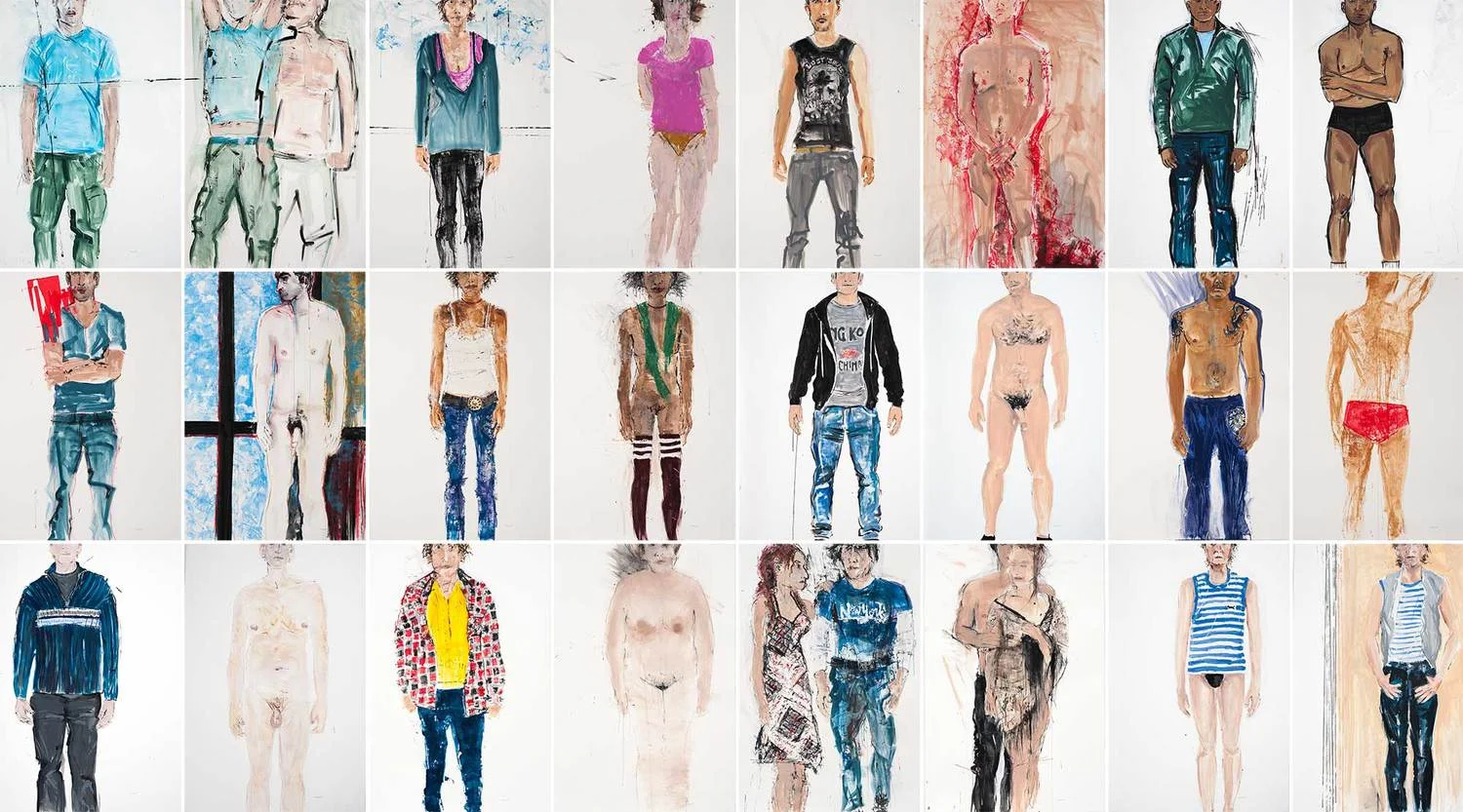 Gouache, aquarelle, acrylic and pencil 60x41 inches / 153x105 cm each 