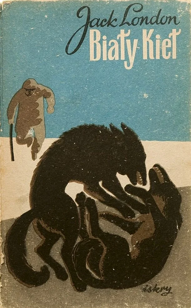 "White Fang" Translated by Anna Przedpełska-Trzeciakowska. Cover by Bohdan Bocianowski (edition III) 1956
