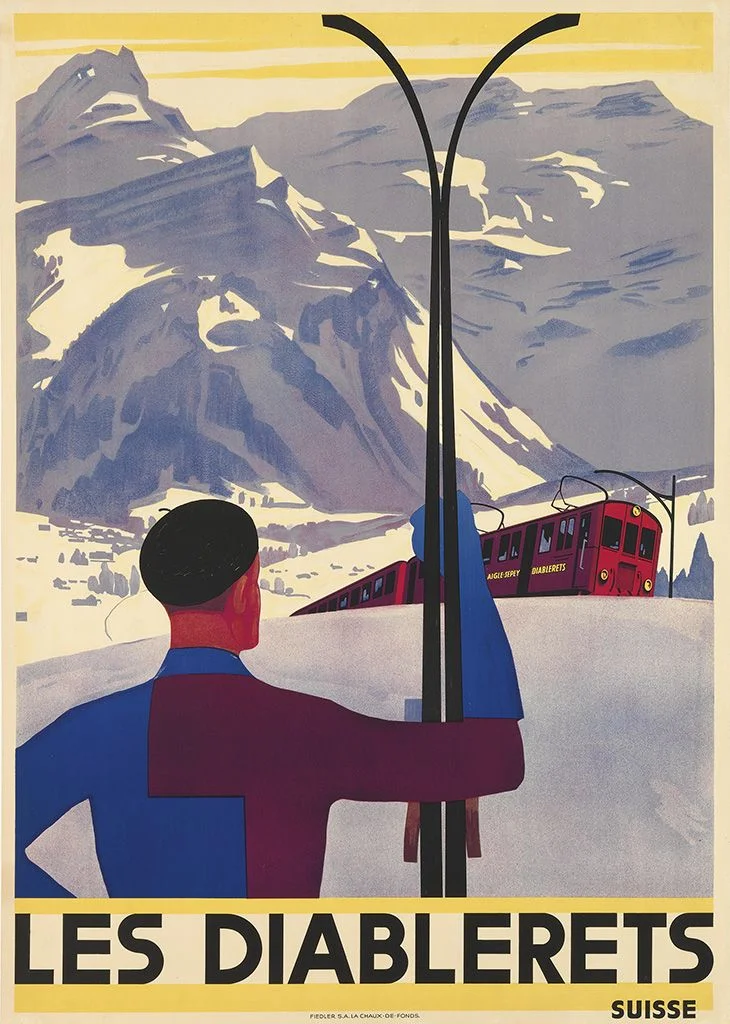 Designer Unknown. LES DIABLERETS / SUISSE. Circa 1930. This sold at auction for $6000.