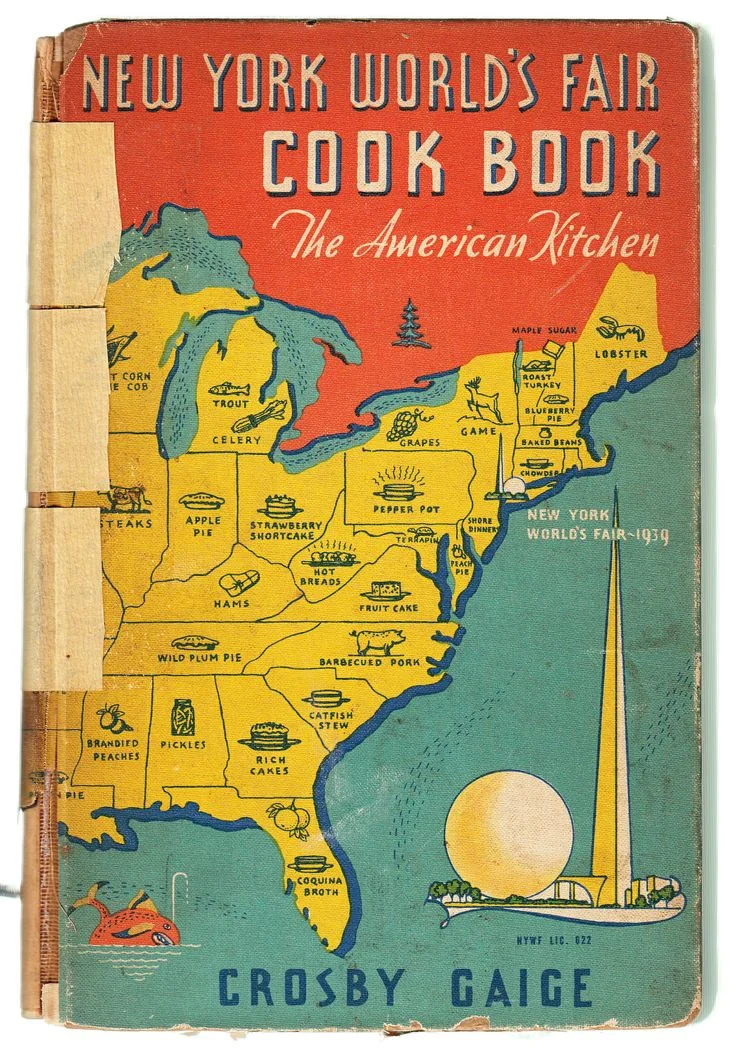 New York World's Fair Cook Book by Crosby Gaige 1939 via 