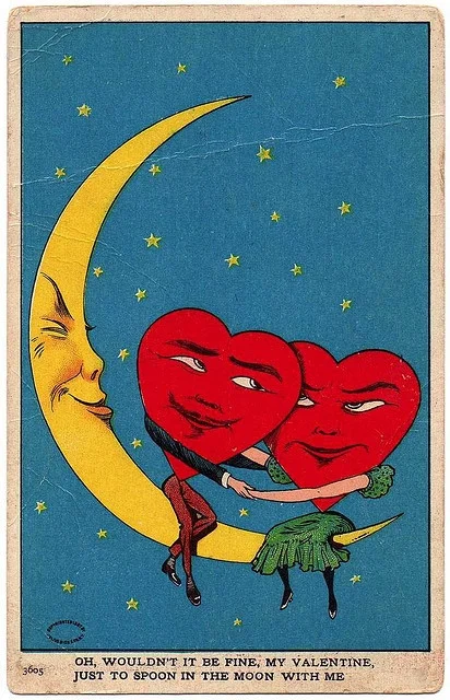 A vintage valentine card