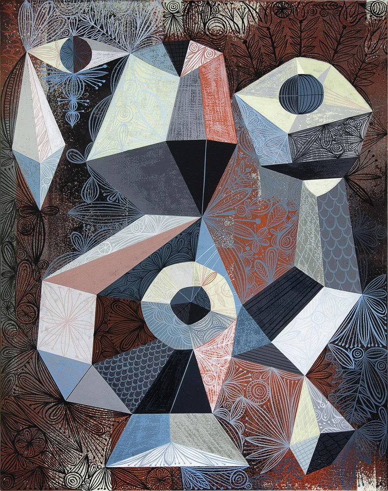  “CYCLOPS ARMORY” 2010 Cel-Vinyl Acrylic On Wooden Panel 20″ x 16″