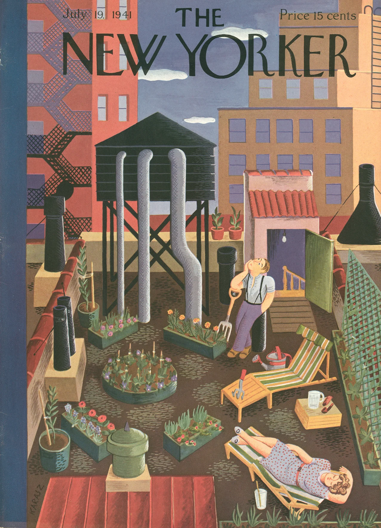 The New Yorker July 19, 1949 | Ilonka Karasz via THE NEW YORKER