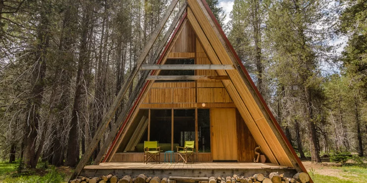 Red A-frame
