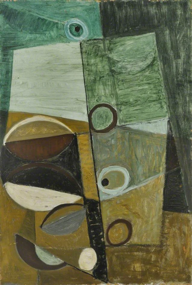 Green and Maroon Movement by Terry Frost 1952 Museums Sheffield via BBC UK