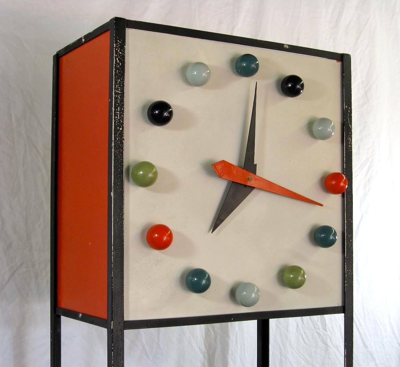 Rare Frederick Weinberg Shelf Clock 1950 via