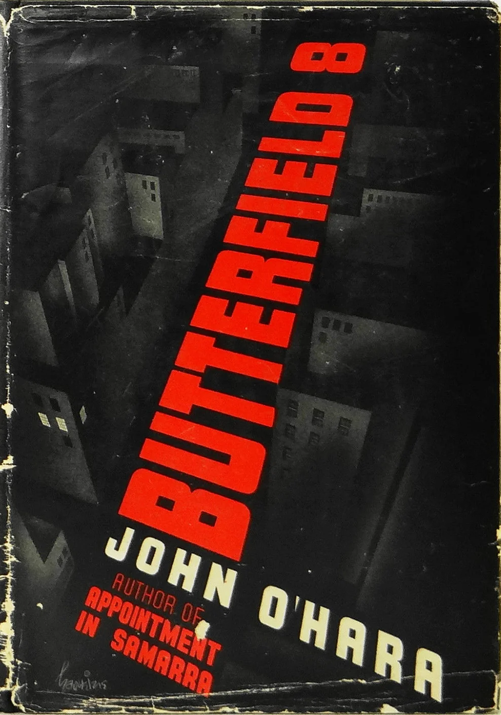 Butterfield 8 1935 signed first edition via eBay . Cover by Arthur Hawkins, Jr.
