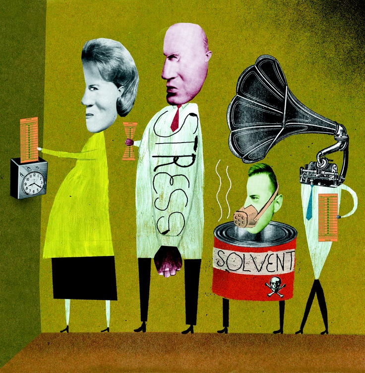 An illustration David did for us at Fit Pregnancy magazine about work hazards during pregnancy.