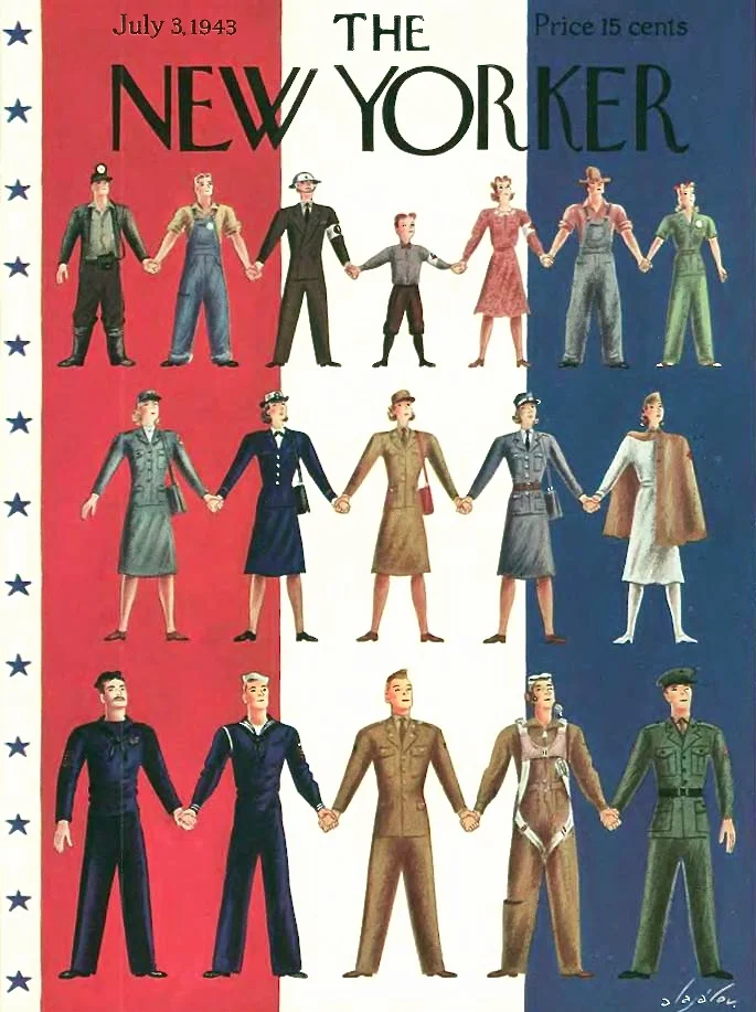 A 4th of July 1943 cover by Constantin Alajalov that is also perfect for Memorial Day
