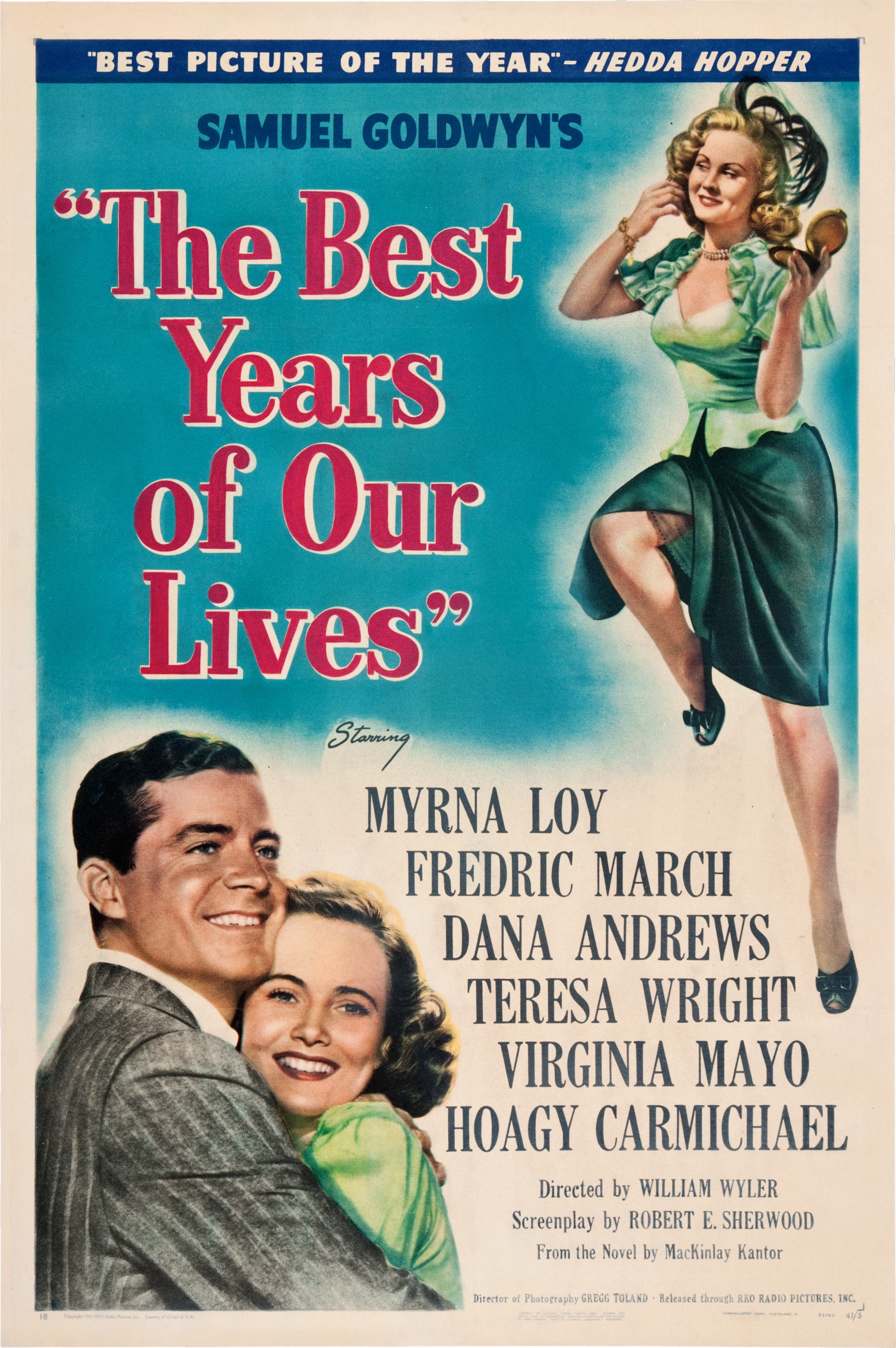 This has to be my favorite World War II film. William Wyler's beautiful 1946 drama of soldiers returning home after the war to try and pick up their lives. Playing tonight at 10:30pm EST or 7:30 PST on Turner Classic Movies' Memorial Day Marathon. Don't miss it!