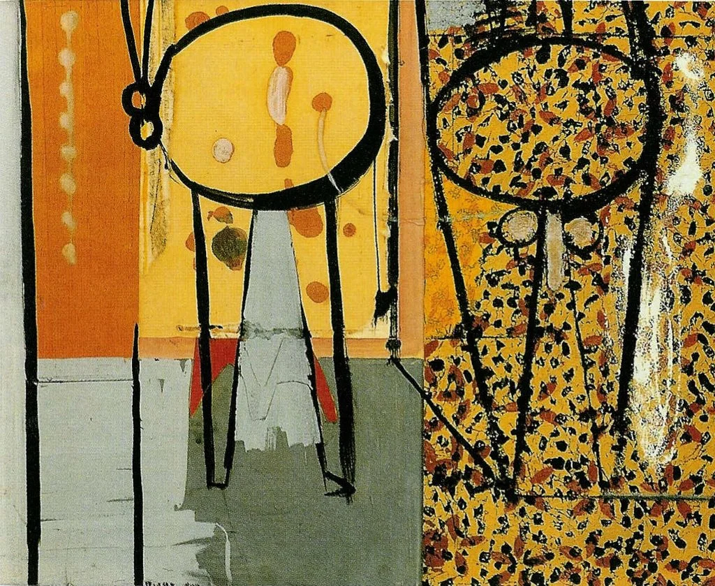 Motherwell, Robert. Pancho Villa - 1943. Oil, gouache and paper collage. 71,7 x 9,1 cm
