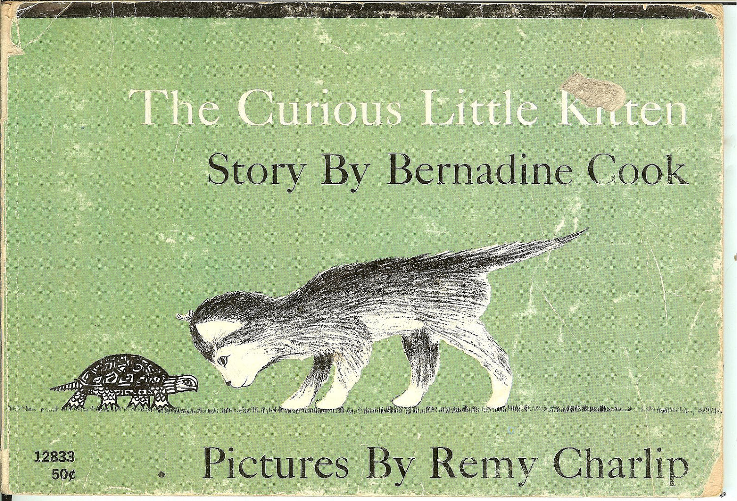 The Curious little Kitten By Bernadine Cook. Illustrated by Remy Charlip 1970. $3 here .