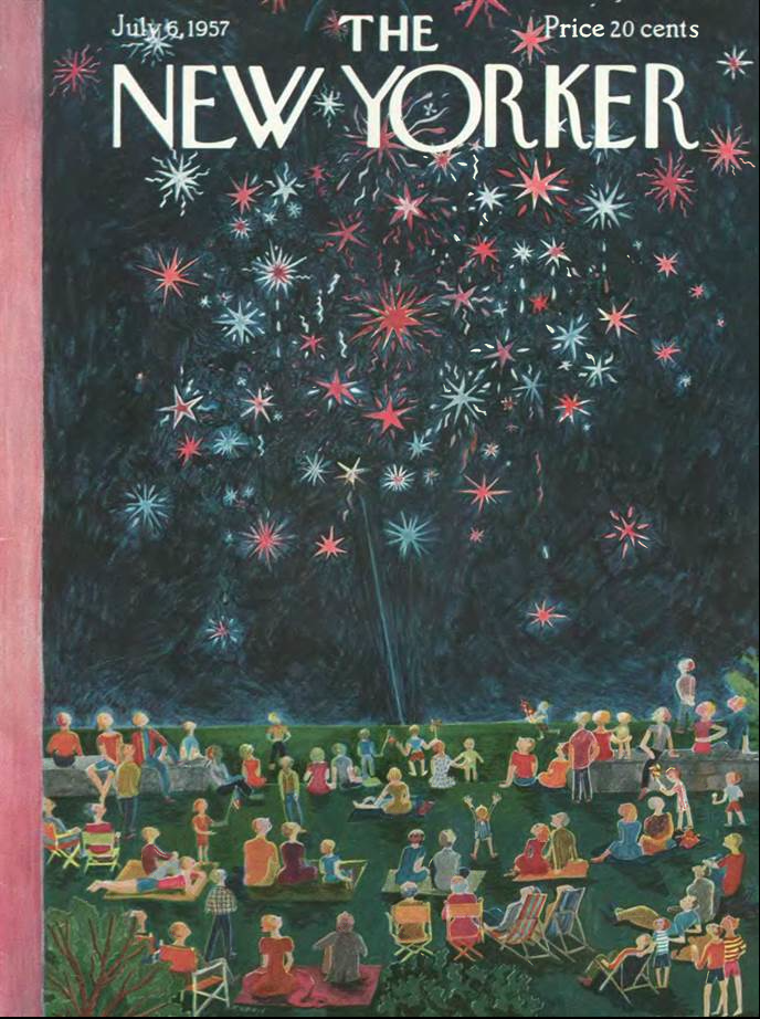 Cover by one my idols, Ilonka Karasz, The New Yorker July 6 1957