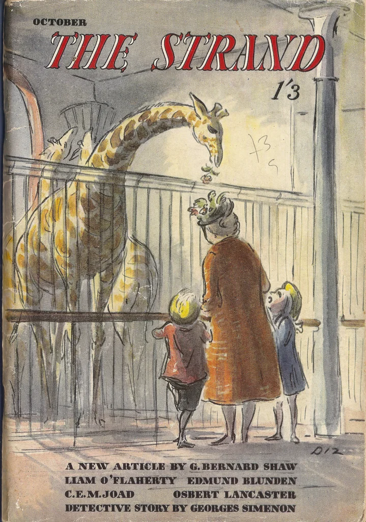 The Strand Magazine - October 1947 - cover by Edward Ardizzone. Via flickr