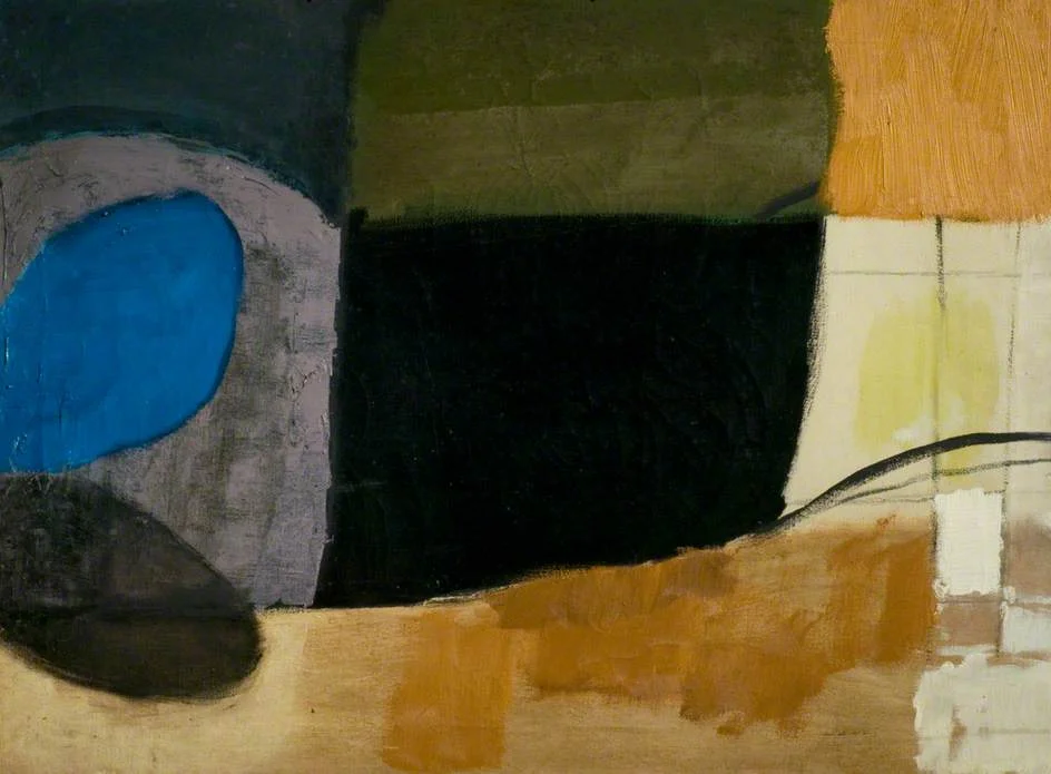 Untitled by Roger Hilton 1956 Oil on canvas, 55.5 x 76 cm Collection: Leicester Arts and Museums Service