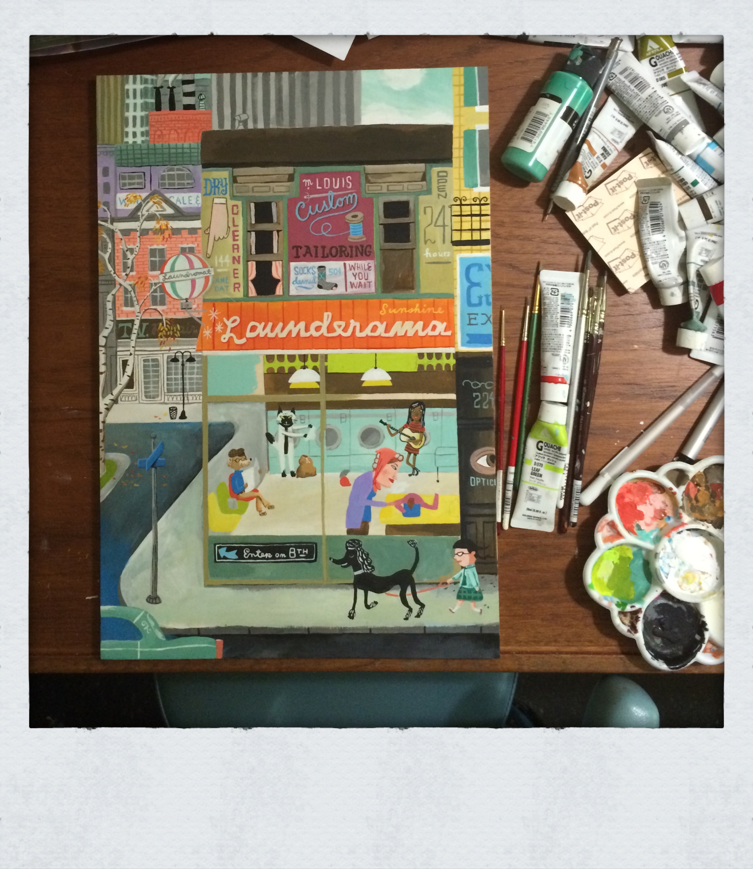 Every few months I like to tackle something big and complicated. I enjoy painting on wood panels.