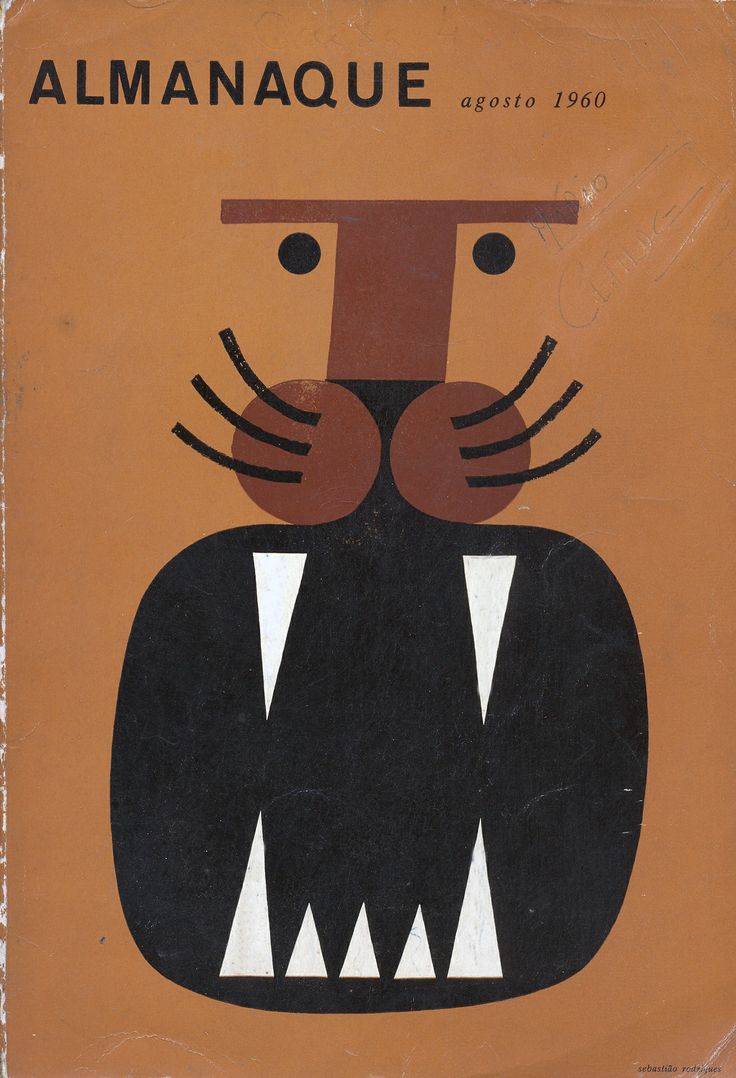 Almanaque Agosto 1960 | Capa de Sebastião Rodrigues via