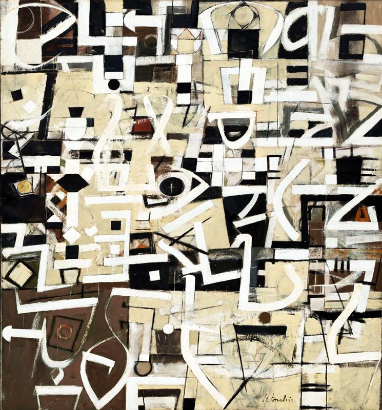 Number 20 by Bradley Walker Tomlin 1949 via WikiArt