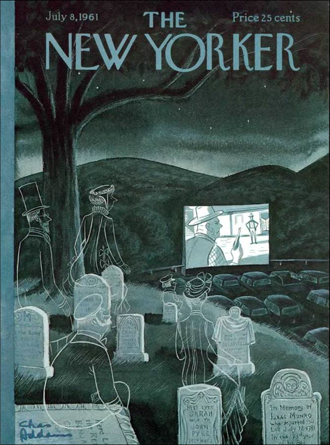 Charles Addams New Yorker, July 8, 1961.
