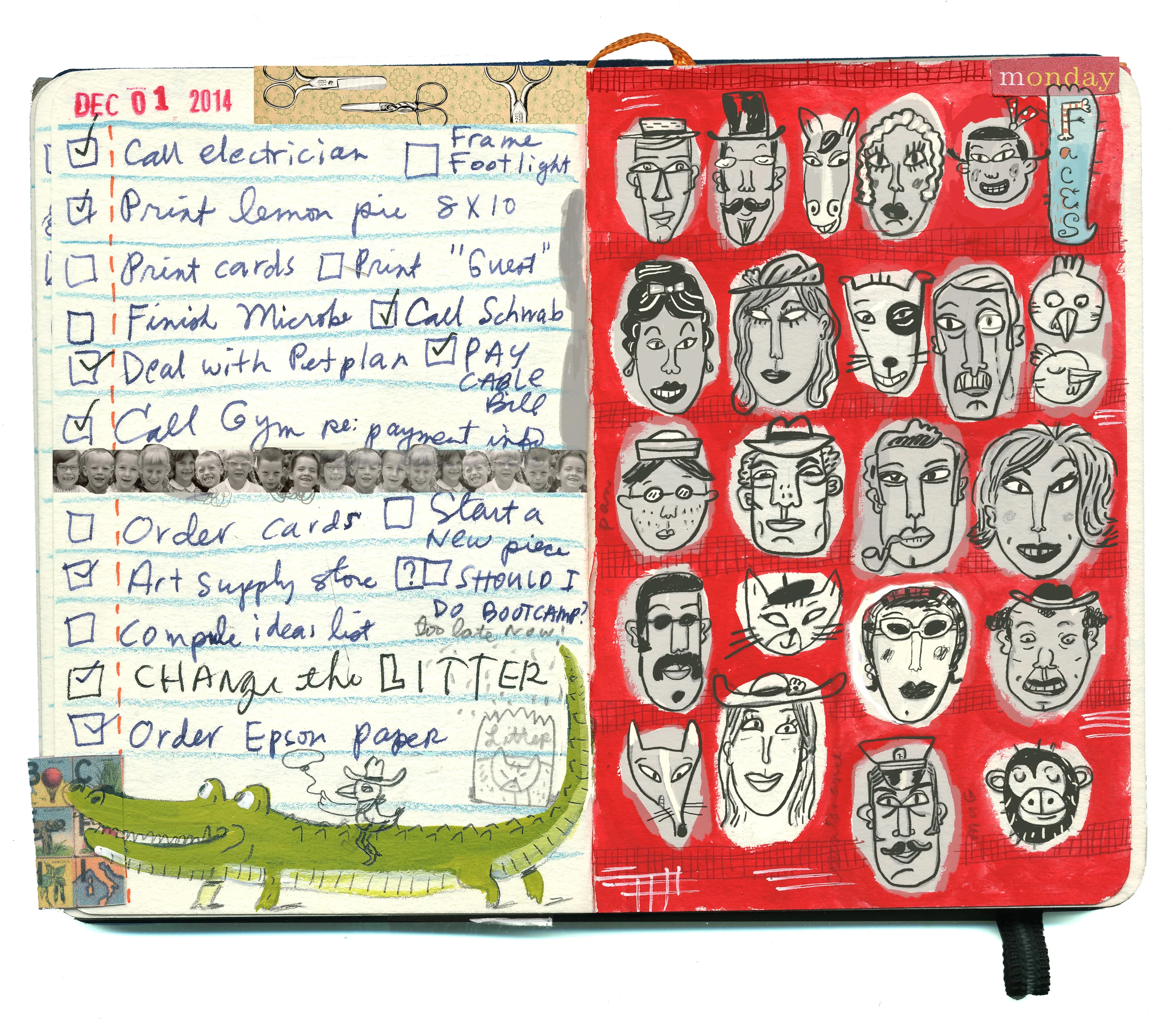 I love your lovely countenance. Sketchy sketchbook faces.