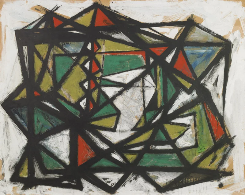 Untitled, 1949, Gouache on paper by William Gear via Anthony Hepworth Fine Art Dealer