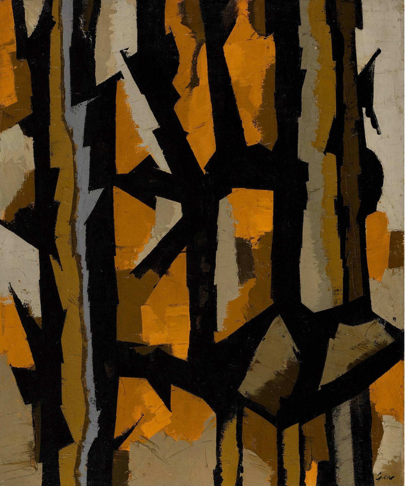 Autumn Study 1953 by William Gear via The Redfern Gallery