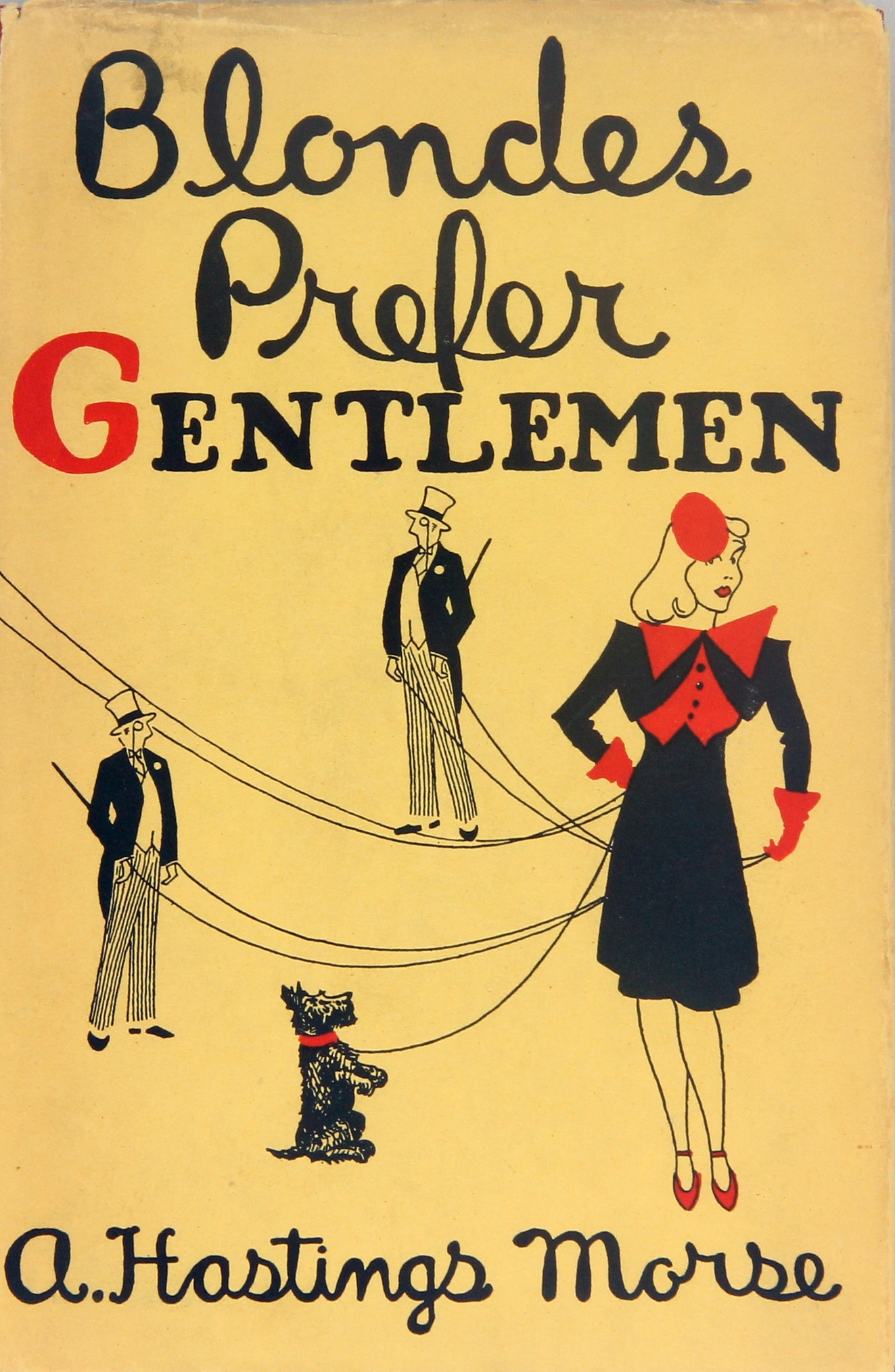 Morse, A. Hastings. Blondes Prefer Gentlemen. First Edition. 1938., Sold $475