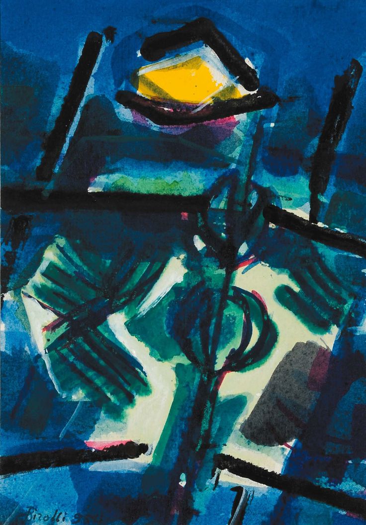 Renato Birolli - L'Augurio di Birolli, 1954