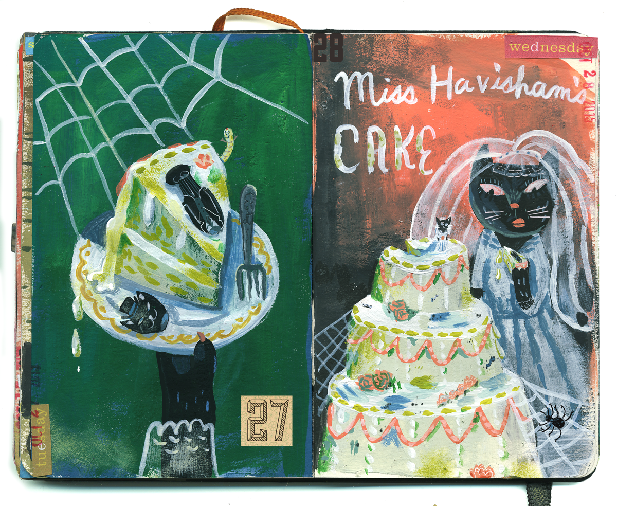 Days 27 & 28: Miss Havisham's cake.