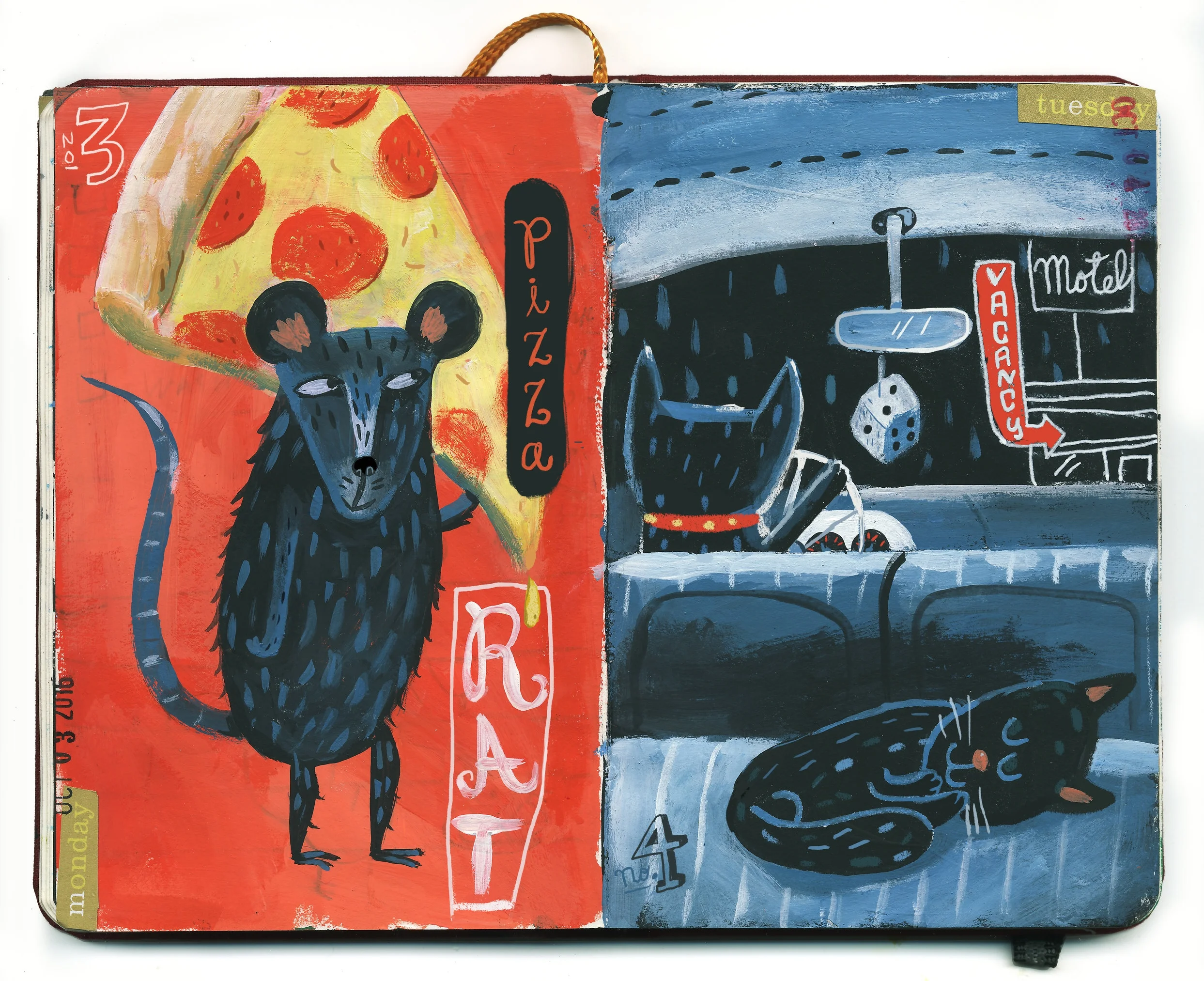No. 3/4 "Pizza Rat"/"Vacancy"