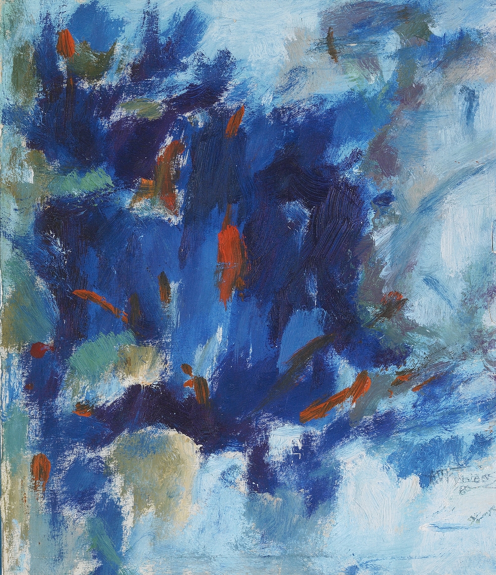  Alma Thomas, Untitled , acrylic on paper, 8 x 9 1/2 inches