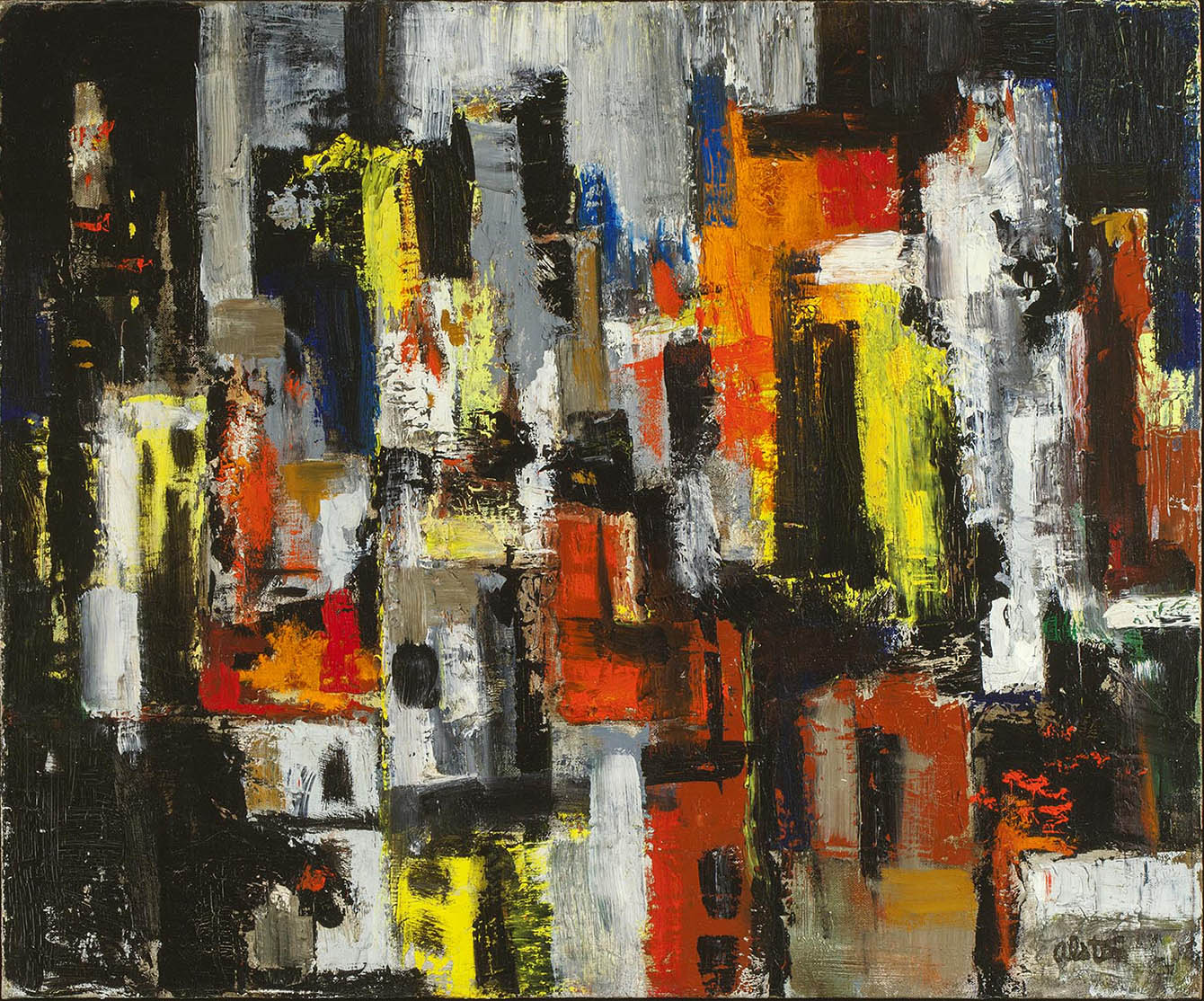 Charles Alston | Untitled (Cityscape at night)