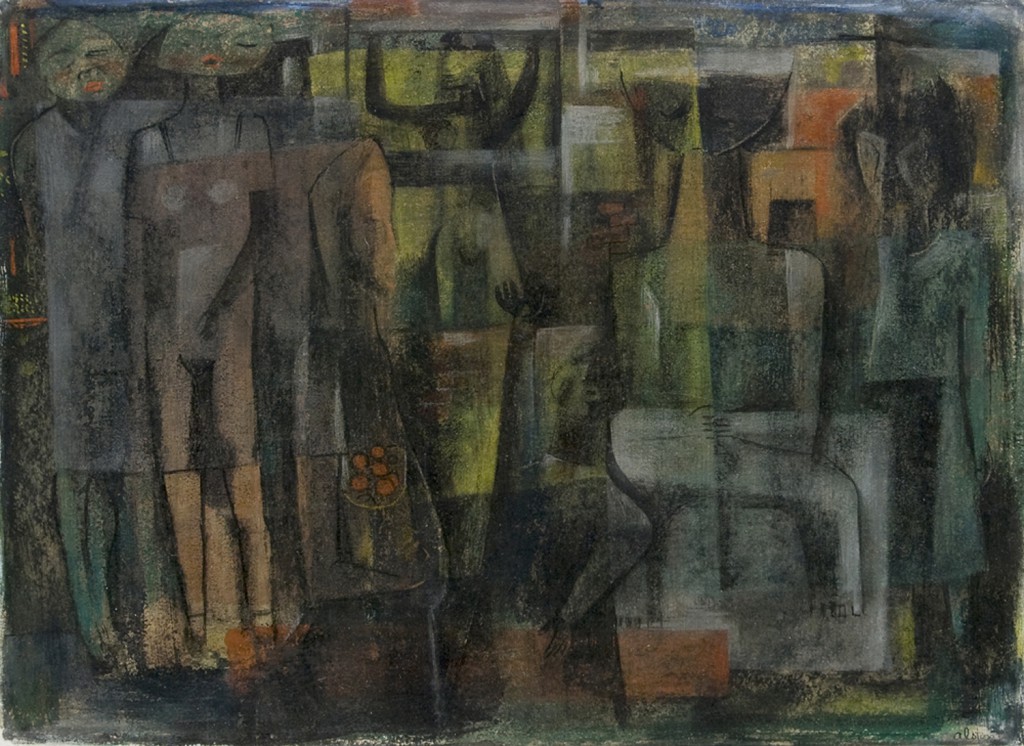 Charles Alston | Untitled (Abstract Figures) Works on Paper | Circa 1949