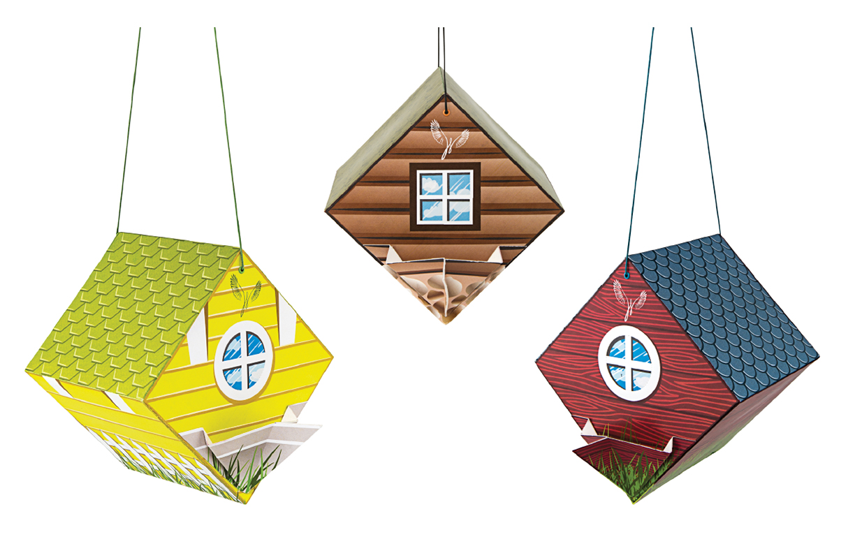 The 3 Boxes in the Whimsy Wings Birdfeeder Series