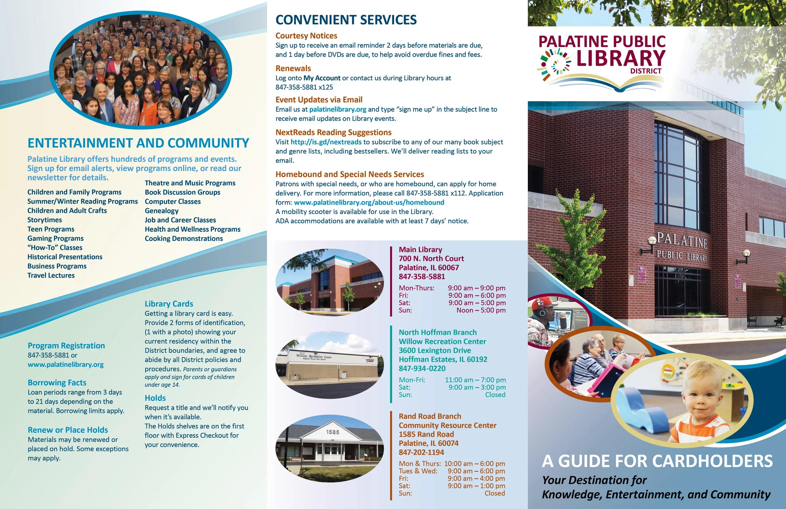 Palatine Public Library Welcome Brochure
