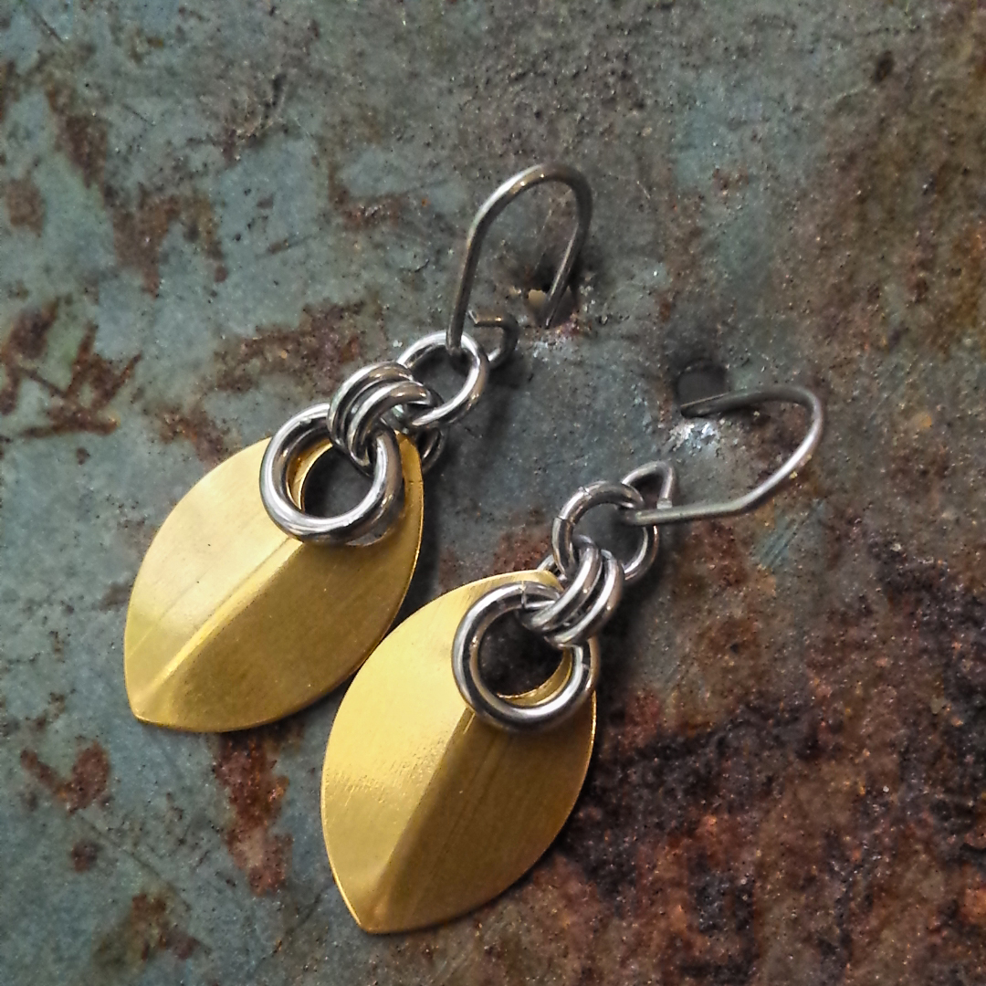 Torusphere® Spirit Scale Earrings - Yellow